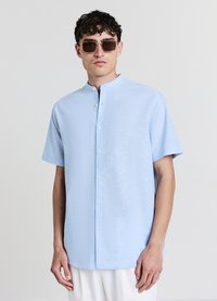 Calliope CAMICIA COREANA MISTO LINO - Camicia - celeste melange