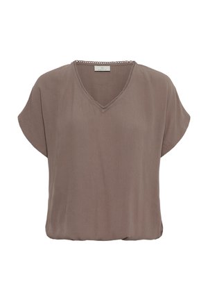 Kaffe, KAAMBER STANLEY V-NECK - Blúzka - deep taupe
