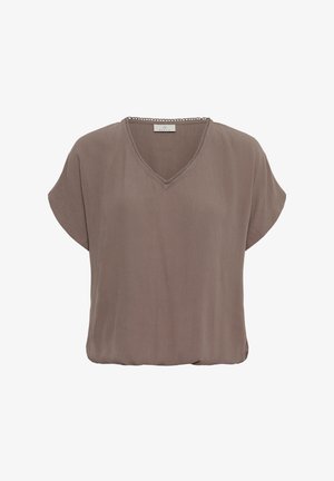 Kaffe, KAAMBER STANLEY V-NECK - Blúzka - deep taupe
