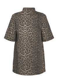 Zizzi MIT LEOPARDEN - Denimové šaty - leo aop