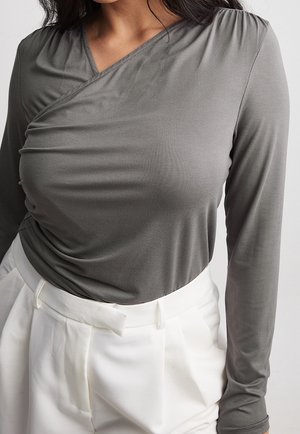 Langærmet T-shirt - grey
