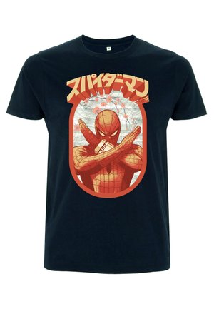 SPIDER MAN CLASSIC RETRO JAPANESE SPIDERMAN - Print T-shirt - navy blue