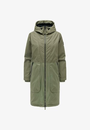 LANG EDELUMHANG - Parka - olive leaf
