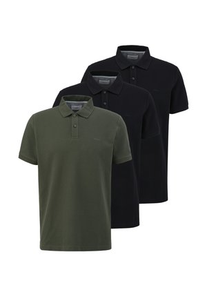 Poloshirt - schwarz   grün