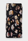 ALL OVER TEA TIME PRINT SKIRT - Bleistiftrock - black