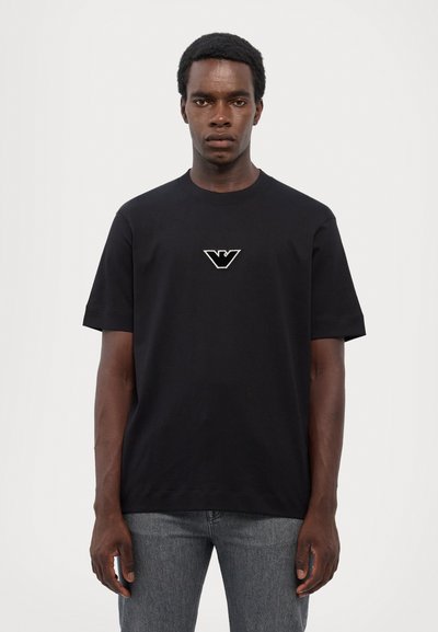 Emporio Armani Marškinėliai su spaudiniu - black