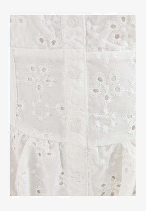 New Look, WHITE BRODERIE ANGLAISE CORSET WAIST MIDI DRESS - Day dress - white