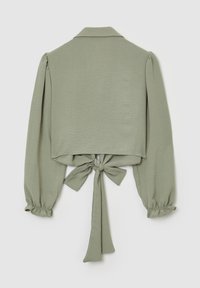 Calliope CROP CON NODO - Hemdbluse - salvia