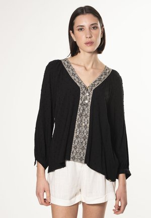 TRIMMED - Blouse - black