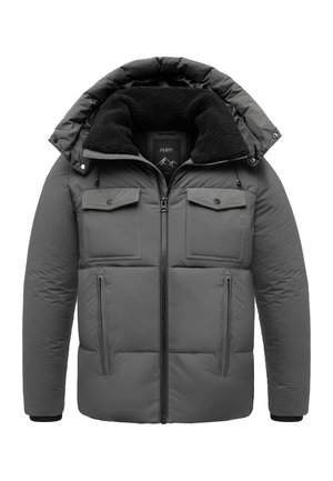MIT KAPUZE WARM GEFÜTTERT - Winterjacke - dunkelgrau