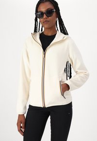 K-Way DOUBLE - Felpa con zip - white