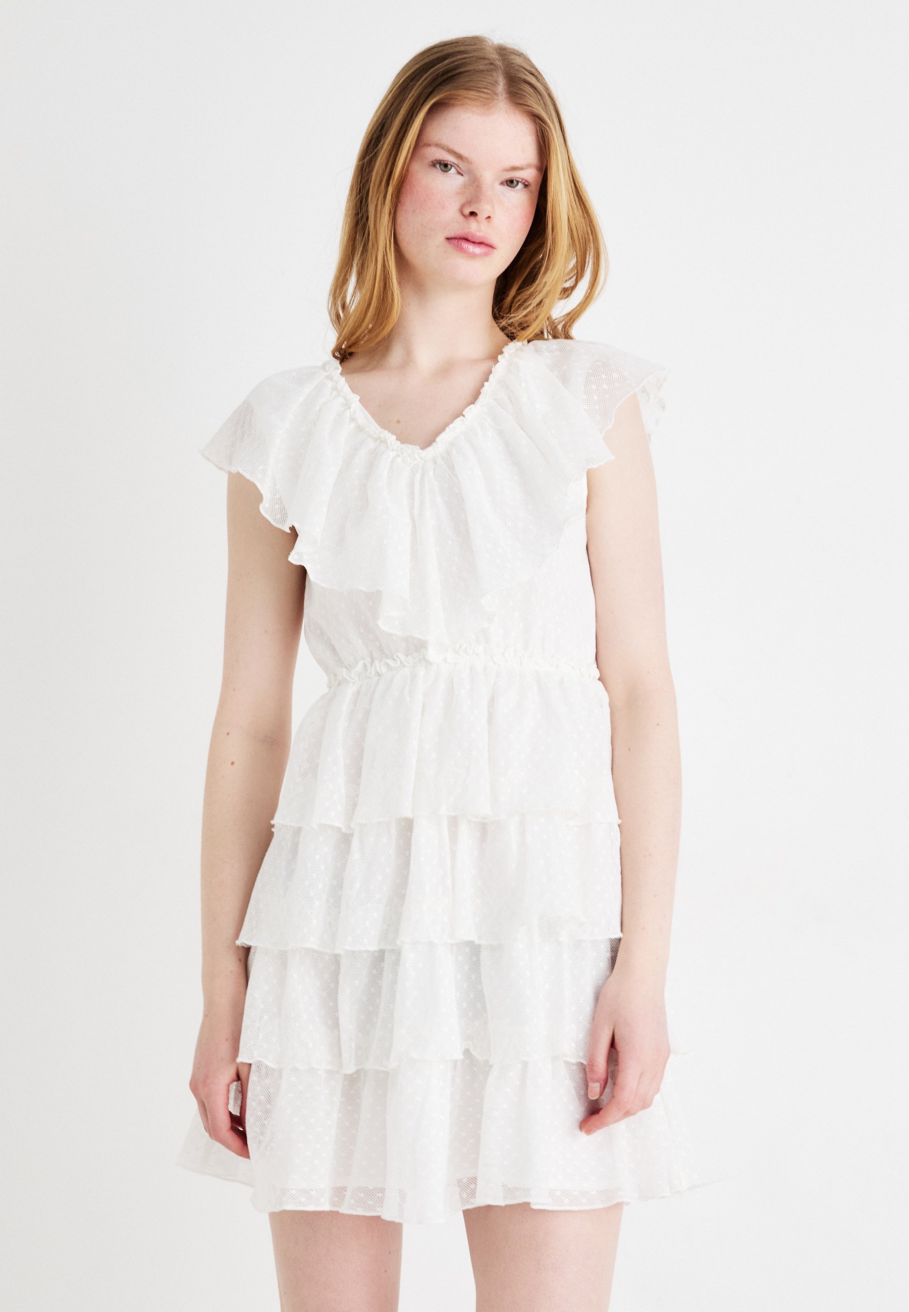 VILA VIFINA SHORT DRESS - Cocktail dress / Party dress - snow white/white - Zalando.ie VILA VIFINA SHORT DRESS - Cocktail dress / Party dress - snow white/white - Zalando.ie
