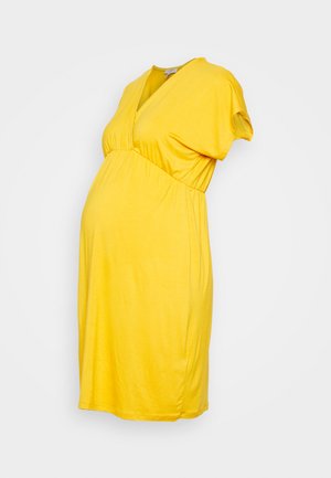 EVI - Vestido de malha - mustard