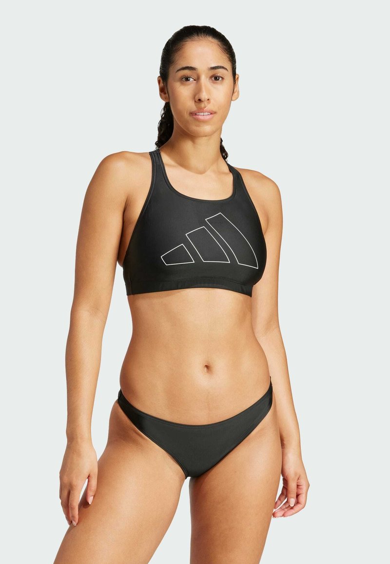 adidas Performance BIG BARS Y-BACK - Gornji dio bikinija - black white