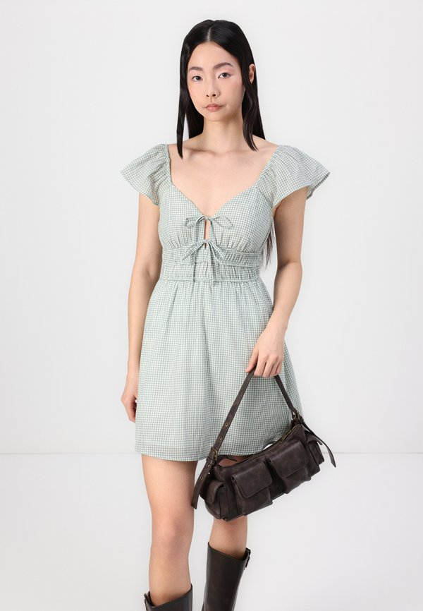 Flutter Sleeve Double-Tie Skort Dress - Day dress - pastry4