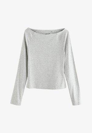 Next, REGULAR FIT - OPEN SLASH NECK SOFT TOUCH - Maglietta a manica lunga - grey