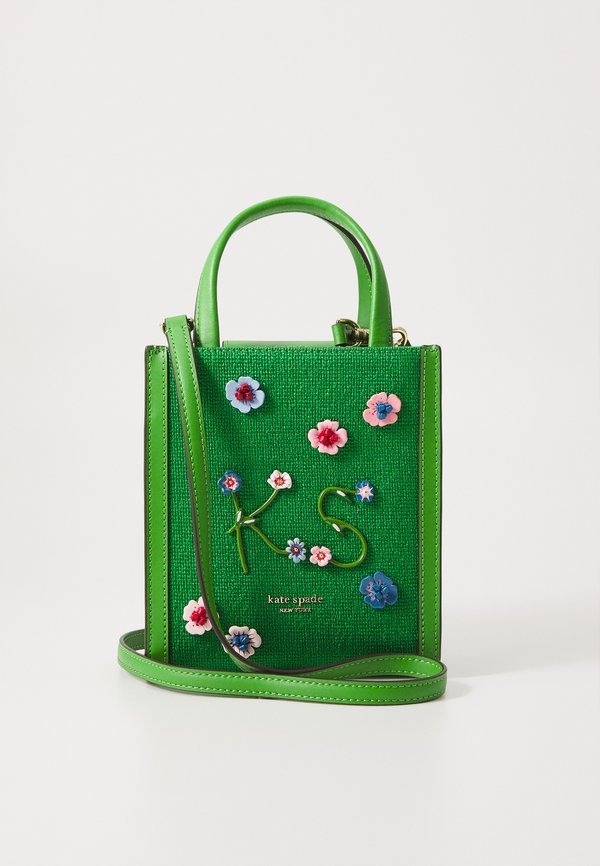 MANHATTAN FLORAL APPLIQUE MINI TOTE - Handbag2