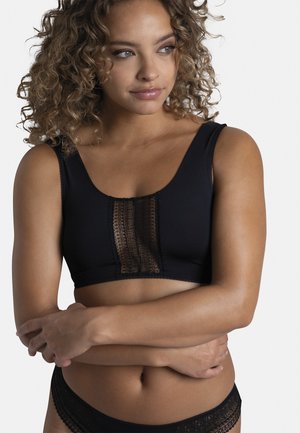 TOP COURT DOS OUVERT LEILA - Brassière - noir
