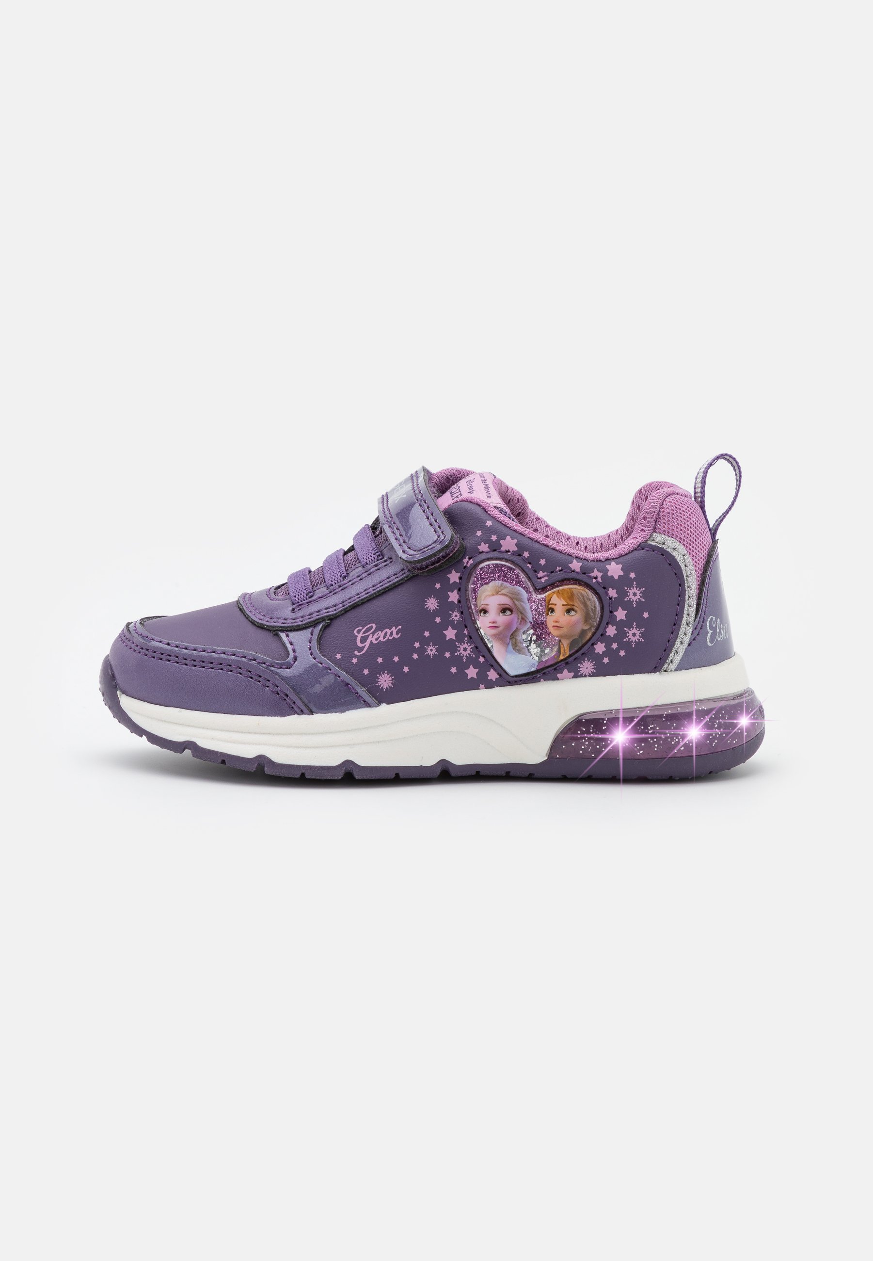 Geox DISNEY FROZEN ELSA ANNA JUNIOR SPACECLUB GIRL - Sneaker low - purple/mauve/lila