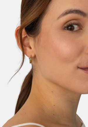 PURELEI, PURELEI OHRRINGE GREEN LOVE - Earrings - rose gold-coloured