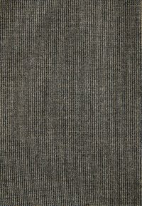 Textured fabric in dark brown and gray, featuring narrow vertical ribbing. The material appears woven and has a dense, structured surface.