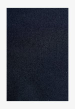 Mørkeblåt stof med en glat, jævn tekstur. Materialet virker blødt og holdbart, uden synlige mønstre eller udsmykninger.