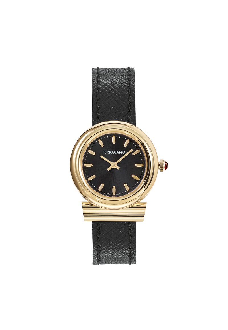 FERRAGAMO - 2 HANDS MV-GANCINI - Watch - black and gold coloured, Enlarge