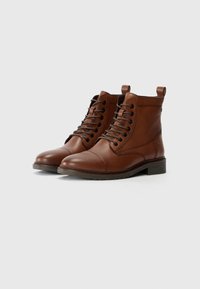 Jack & Jones JFWWENTWORTH - Botines con cordones - cognac