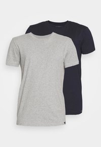 TWIN CREW 2 PACK - T-shirt basique - grey/navy