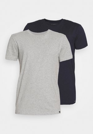 TWIN CREW 2 PACK - T-shirt basique - grey/navy