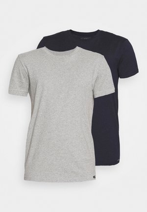 TWIN CREW 2 PACK - T-Shirt basic - grey/navy