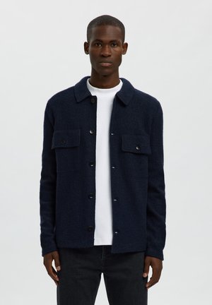 Selected SLHNEALY WORKWEAR CARDIGAN - Vest - sky captain