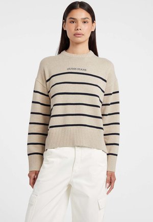 GESTREIFTER - Maglione - mehrfarbig braun