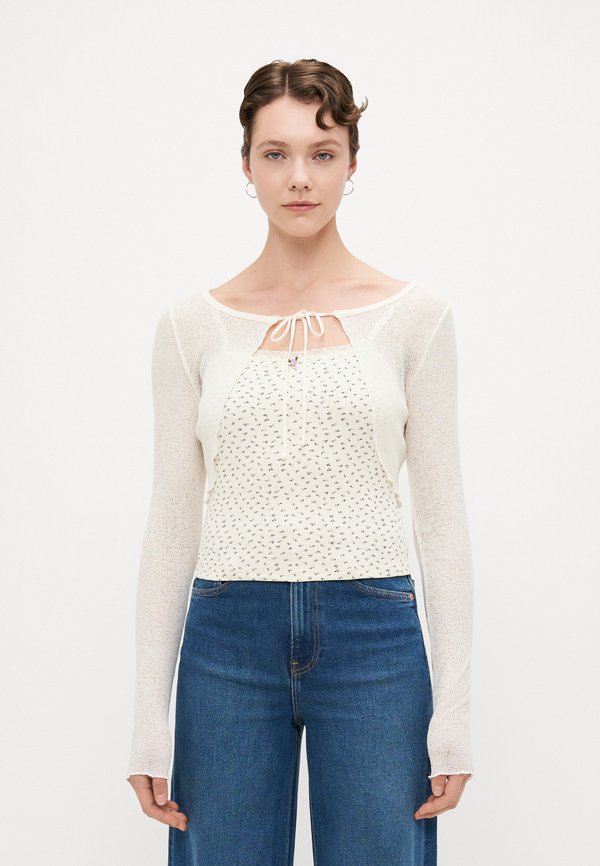 ONLLEMONE DOUBLE - Long sleeved top - egret