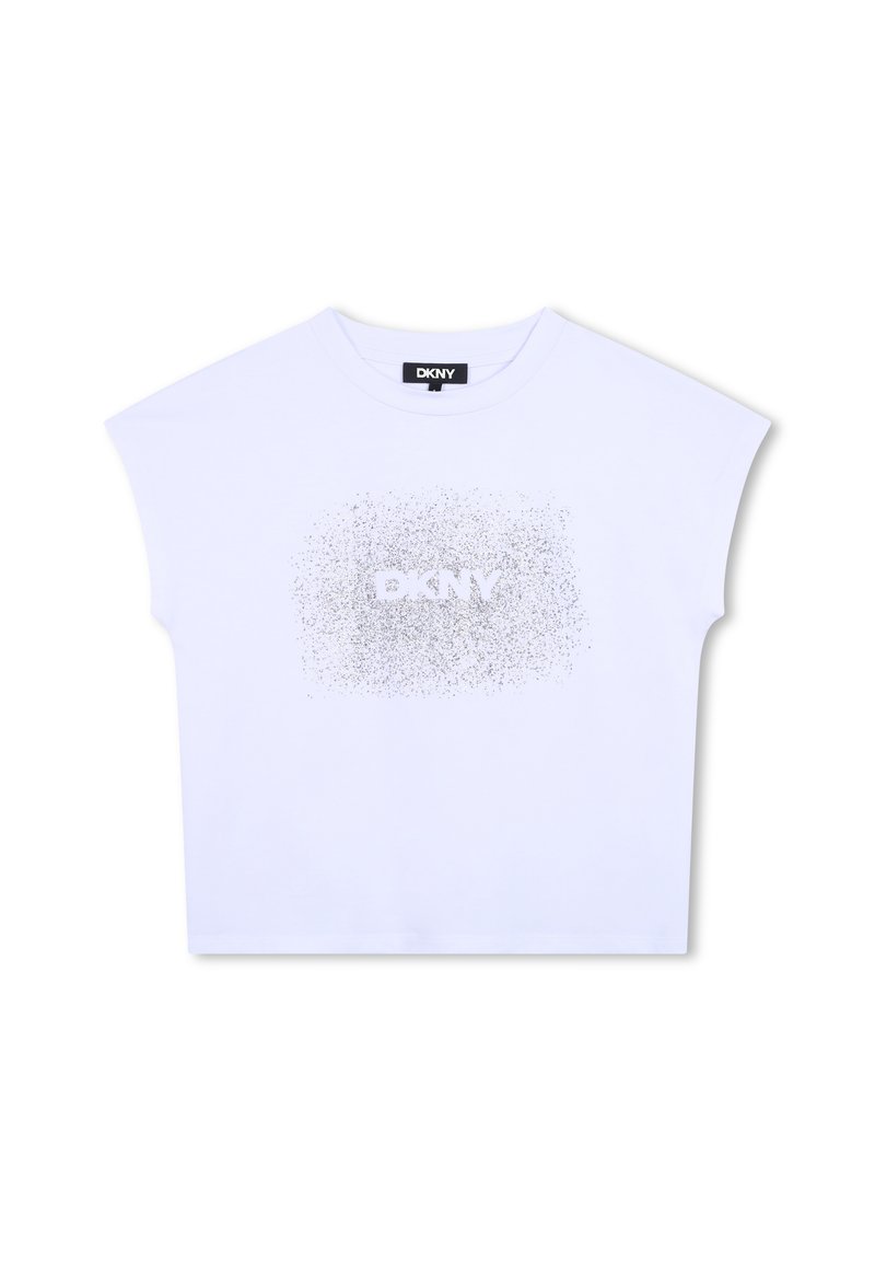 DKNY T-shirt print zilverkleurig