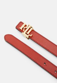 Lauren Ralph Lauren BELT SKINNY - Bälte - red sunstone/camel