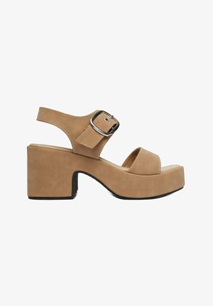 DeeZee, DEEZEE WOMEN'S SANDALS BEIGE - Sandales à plateforme - beige