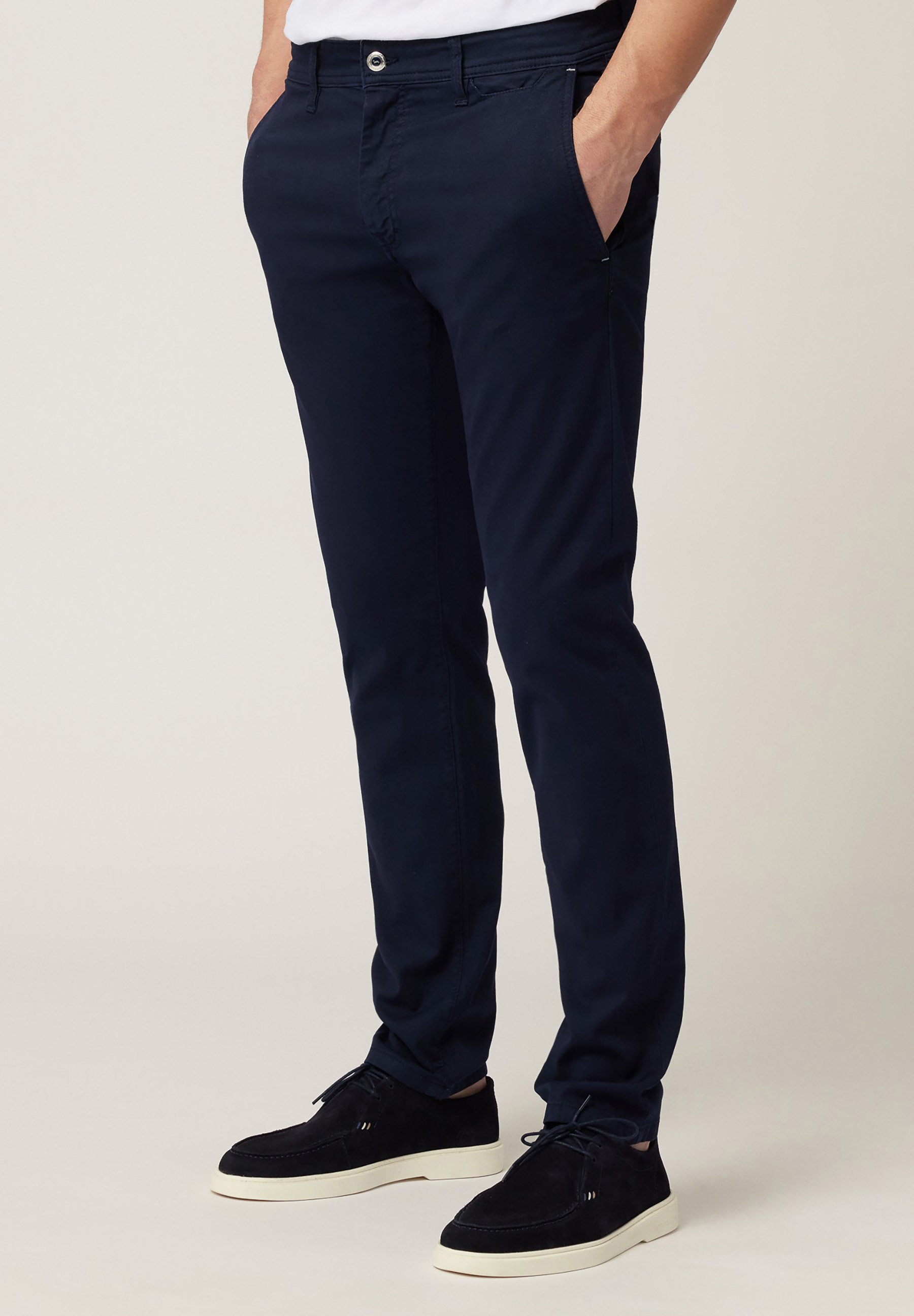 Harmont Blaine NARROW FIT Pantalones blu scuro/azul marino