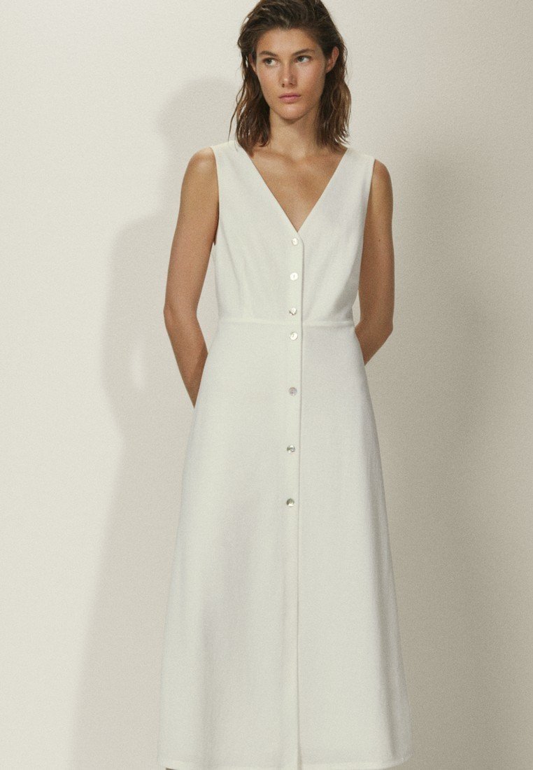 massimo dutti white dress