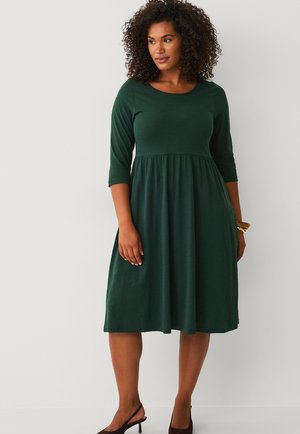 Jersey dress - dunkelgrün