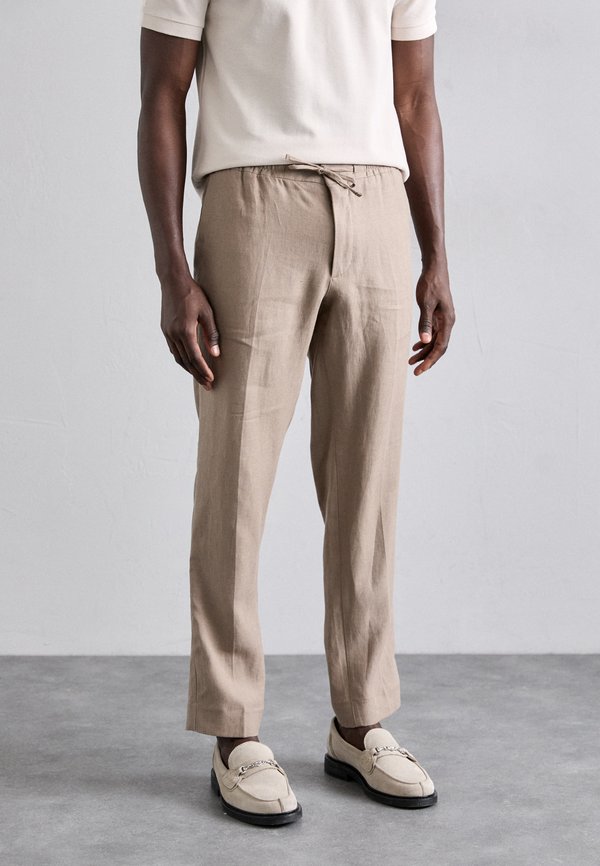 SOREN DRAPE PANTS - Trousers - sepia tint
