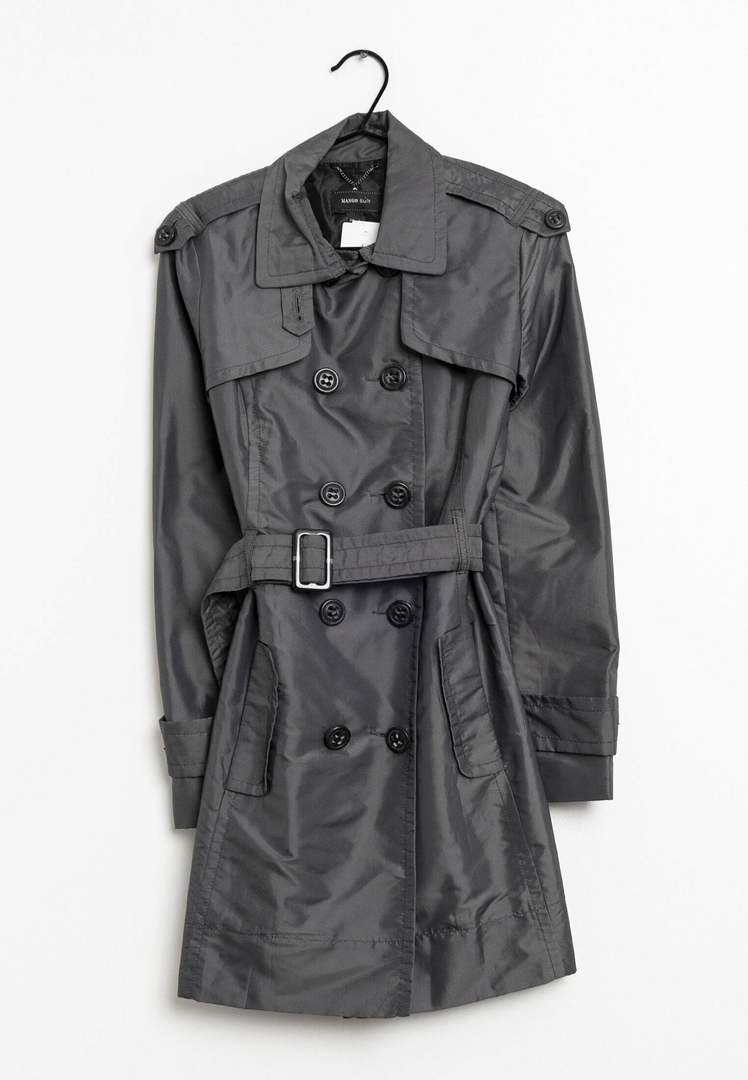 Trench Coat Mango Grauer Wollmantel Zalando Mango Grauer Mantel