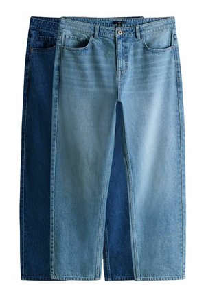 2 PACK - Tiesaus kirpimo džinsai - dark blue mid