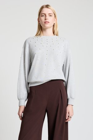 TINTA UNITA - Felpa - grigio medio melange