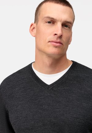 V-PULLOVER - Strickpullover - graphit