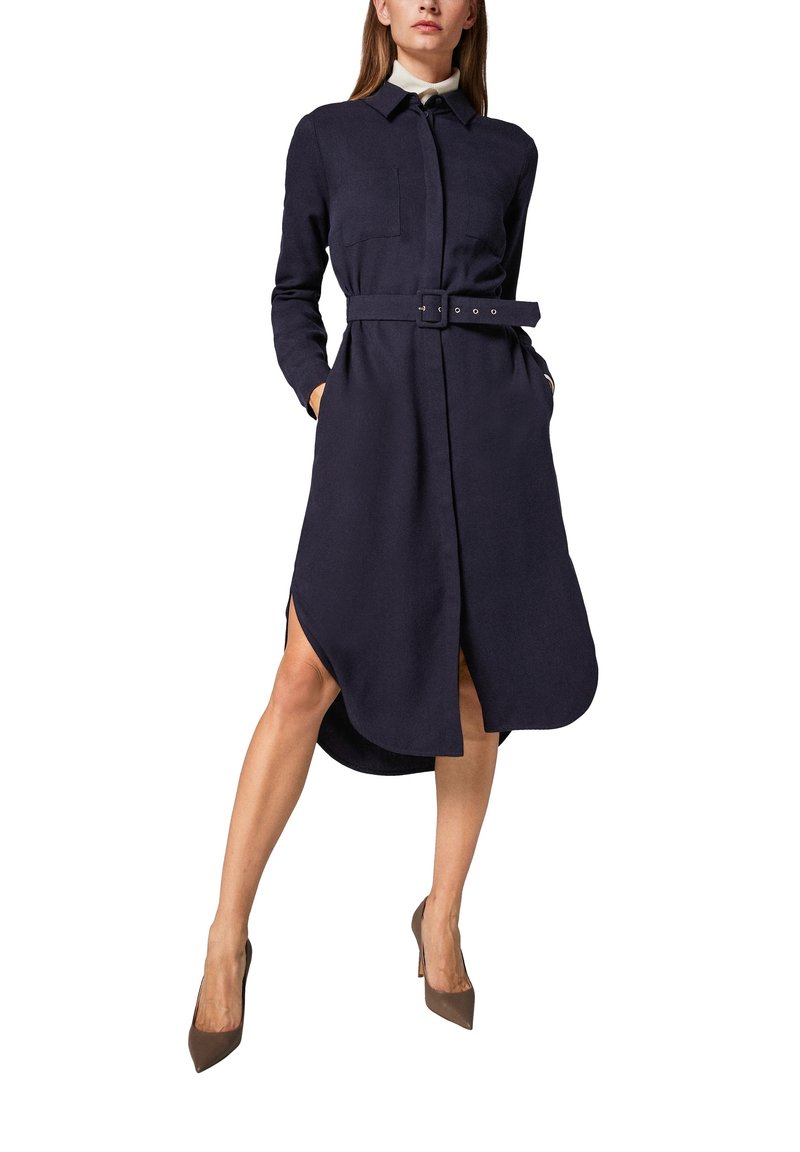Damen Freizeitkleider | comma Blusenkleid navy/dunkelblau - SZ76933 Damen Freizeitkleider | comma Blusenkleid navy/dunkelblau - SZ76933