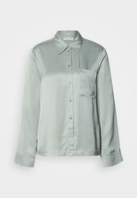 BLOUSE CASUAL FIT KENT COLLAR LONG SLEEVES CHEST POCKET - Bluza z gumbi - faded mint