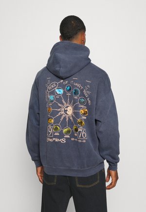 LIVING FORMS HOODIE UNISEX - Felpa con cappuccio - blue