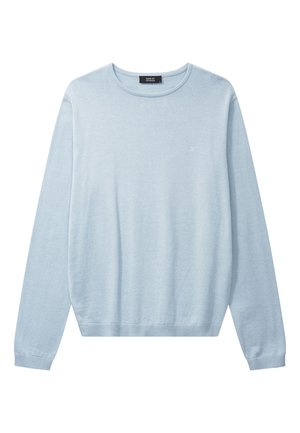 Clean Cut Copenhagen, CLAUDE CREWNECK - Striktrøje - light blue melange
