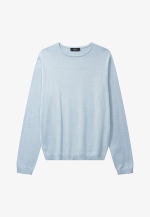 Clean Cut Copenhagen, CLAUDE CREWNECK - Striktrøje - light blue melange